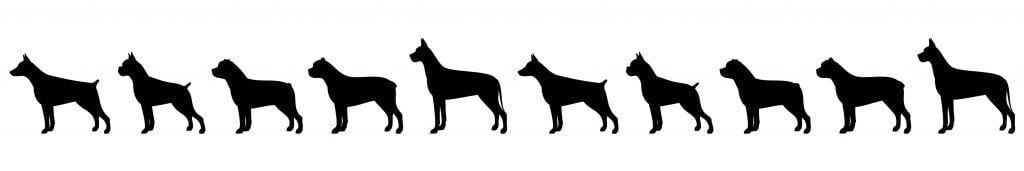 Large Dog Silhouettes