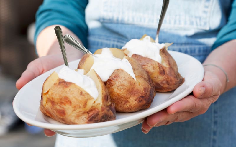 Sour Cream On Potatoes